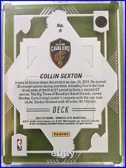 COLLIN SEXTON GOLD CARD JERSEY #2 CAVS SP 2021 Elite DECK Collin Sexton SSP #/10