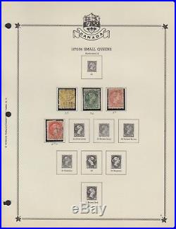 Canada Album 1851-1954 (237 Used & 21 Mint Stamps) (hingeless Attachment)