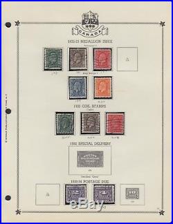 Canada Album 1851-1954 (237 Used & 21 Mint Stamps) (hingeless Attachment)