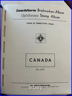 Canada Collection Lighthouse Album Mixed MNH Mint and Used stamps near complete