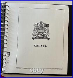 Canada Collection Lindner Hingeless Album Mixed MNH, Mint and Used stamps