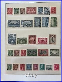 Canada Collection Lindner Hingeless Album Mixed MNH, Mint and Used stamps