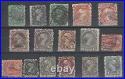 Canada, Lot of 16 Classic Stamps, Mostly Used, Over $1,250.00 Scott Cat. Value