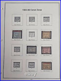 Canal Zone Early Mint and Used Stamp Collection Scott Value $850.00