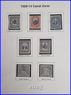 Canal Zone Early Mint and Used Stamp Collection Scott Value $850.00