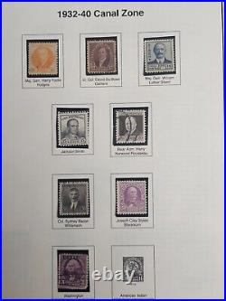 Canal Zone Early Mint and Used Stamp Collection Scott Value $850.00