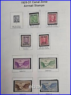 Canal Zone Early Mint and Used Stamp Collection Scott Value $850.00