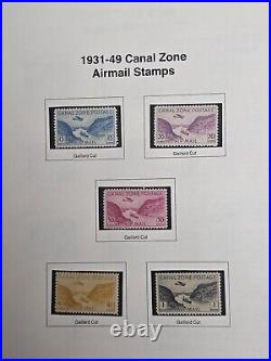 Canal Zone Early Mint and Used Stamp Collection Scott Value $850.00