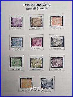 Canal Zone Early Mint and Used Stamp Collection Scott Value $850.00