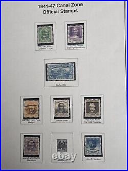 Canal Zone Early Mint and Used Stamp Collection Scott Value $850.00