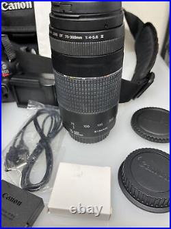 Canon EOS Rebel SL1 18.0MP Digital SLR Camera Black Bundle Lot Of Extras B-1