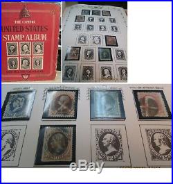 Capitol Stamp Album 1847-1967 Mint And Used Some Classics Cat Who Knows What