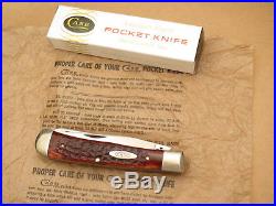 Case XX USA 8 Dot 1972 6254 SSP Trapper RARE Large Tang Stamp Red Bone MINT