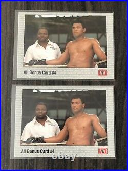 Cassius Clay/Muhammad Ali 4 Stamp Panel & Card Lot