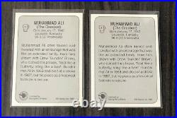 Cassius Clay/Muhammad Ali 4 Stamp Panel & Card Lot