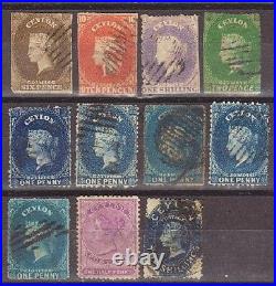 Ceylon Classic Lot 145 Stamps. Quality Lot