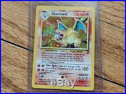 Charizard 4/130 Base Set 2 Holo Rare Pokemon Card Near Mint NM Cond Stamp