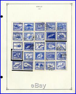 Chile Lovely 1800s to 1970s Mint & Used Clean Stamp Collection