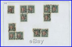 China Prc 1947 1948 Collection Sun Yat-sen Postmark Strips Blocks Pair Lot Value