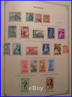 Classic Collection World Thick Yvert Album Vf Used Vf Mint Hinged Many Belgium