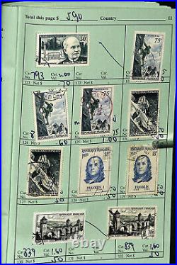 Classic France Stamps Collection in APS Circuit Books High Value, Unique Items