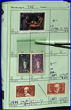 Classic France Stamps Collection in APS Circuit Books High Value, Unique Items