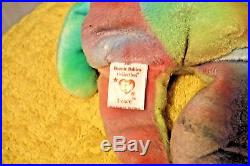 Collectible Mint Original Retired Peace Bear Beanie Baby! 1 Tag Error, No Stamp