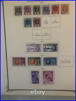 Collection Foreign On Cards Pages Mint Used All British Mauritius N-20