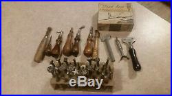 Craftool Co. USA Leather Stamping Tools Huge Lot Of 32 with extras