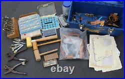 Craftool Leather Working Hand Tool Lot Hole Punch Stamps Hammers Mallets Tandy
