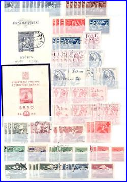 Czechoslovakia 1919 Specialized Collection Of 500+ Stamps Mint & Used