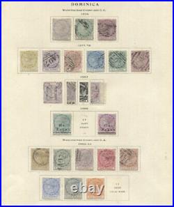 DOMINICA MINT USED COLLECTION 1874-1951 ON SCOTT PAGES better incl. E. G. Nos. 1