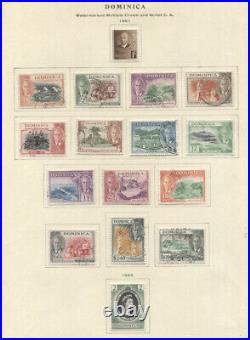 DOMINICA MINT USED COLLECTION 1874-1951 ON SCOTT PAGES better incl. E. G. Nos. 1