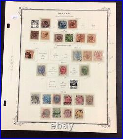 Denmark Collection 1854-1976 MNH, Mint and Used 41 pages 640+ stamps