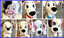 Disney Store 101 Dalmatians Stuffed Plush Lot 7 STAMPED Pongo Perdita RARE