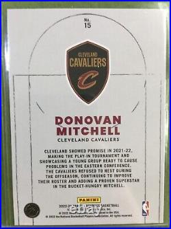 Donovan Mitchell SILVER PRIZM DIAMOND SP CARD CAVS 2022 Donruss DONOVAN MITCHELL