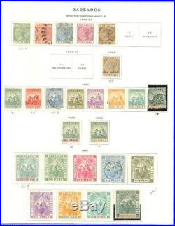 EDW1949SELL BARBADOS Nice Mint & Used collection on Scott pgs. Scott Cat $932