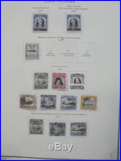 EDW1949SELL COOK ISLANDS Very clean Mint & Used collection on pages Cat $1,241