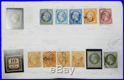 EDW1949SELL FRANCE Extensive collection, Mint & Used on Old Time pgs Cat $3030