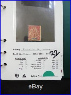 EDW1949SELL FRENCH COLONIES Interesting Mint & Used collection Catalog $3,265