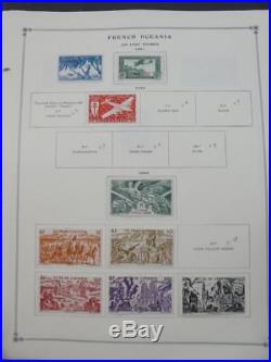 EDW1949SELL FRENCH POLYNESIA Very clean Mint & Used collection on pgs Cat $772