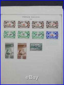 EDW1949SELL FRENCH POLYNESIA Very clean Mint & Used collection on pgs Cat $772