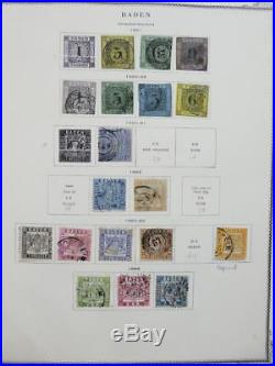 EDW1949SELL GERMAN STATES Old Time Mint & Used collection on album pages