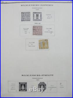 EDW1949SELL GERMAN STATES Old Time Mint & Used collection on album pages