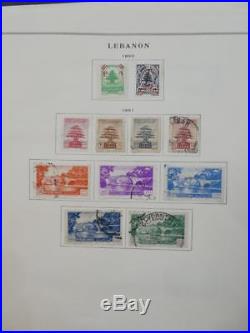 EDW1949SELL LEBANON Very clean Mint & Used collection on album pages Cat $1452
