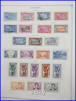 EDW1949SELL SENEGAL Very clean Mint & Used collection on album pages. Cat $803