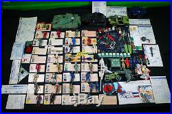 Early 80s G I Joe Lot Figures Cards Weapons Accessories Vehicles Stamps + MORE