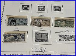 Early Airmail Mint And Used Stamps Lot On Album Pages, Many Complete Pages #58