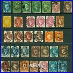 Early Ceylon 1857-70. Mint & used selection Imperf & perf. Condition very
