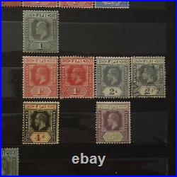 Early Fiji Mint And Used Stamps Lot In Stock Page King George V